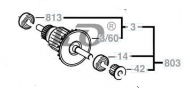 Ротор для рубанка Bosch PHO 20-82 (0603365103) 2604010996