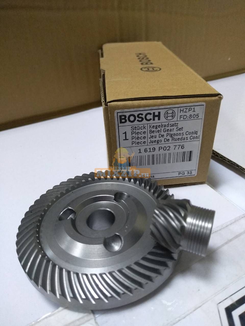 Коническая пара шестеренок болгарки УШМ Bosch GWS 20-230 H (0601850065)  1619P02776 по низкой цене - MIXZIP