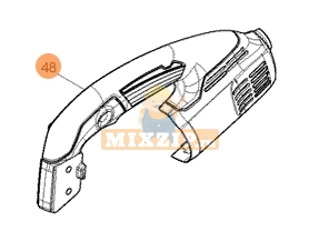 Рукоятка штробореза Makita SG1251 187942-6, фото 3 | MixZip