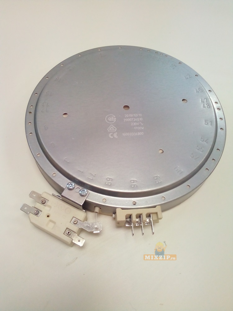 Конфорка для стеклокерамической плиты ELECTROLUX, Zanussi 1700W D180мм 3890881026