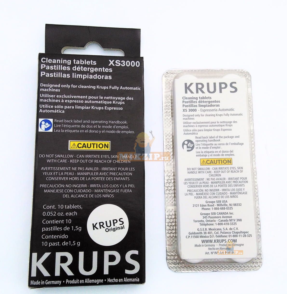 Таблетки для чистки кофемашины, кофеварки KRUPS XS300050 по низкой цене ...