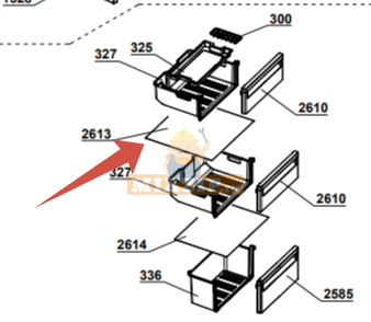 Полка для холодильника Beko 4639010300